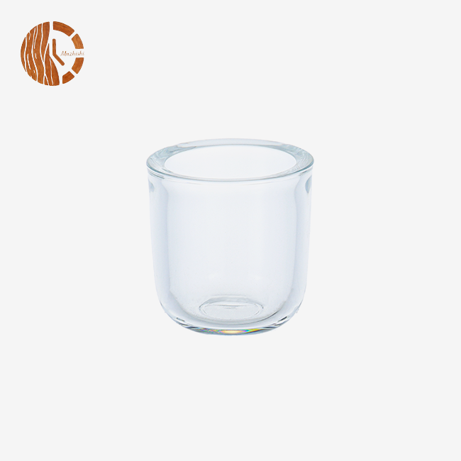 Clear Simple Glass Candle Holders